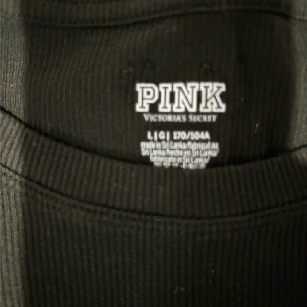 Pink black dress